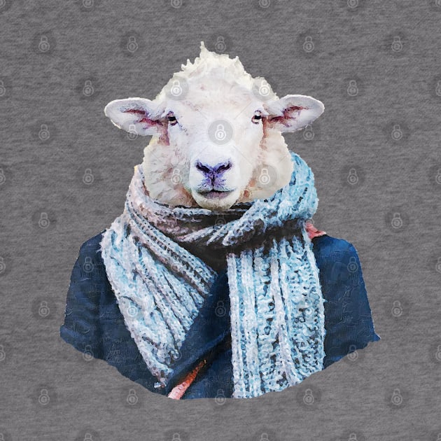 Sheep Portrait by DarkMaskedCats